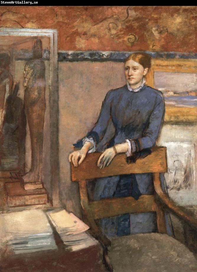 Edgar Degas Helene Rouart in her Father-s study